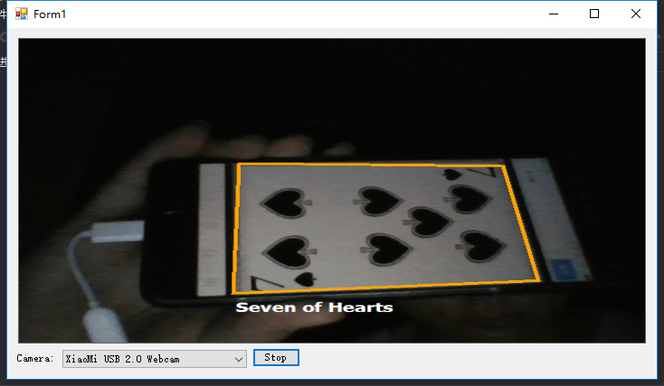 aforge通过摄像头识别物体(扑克牌识别程序源码)